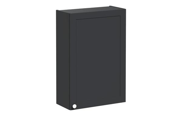 VitrA Root Classic 60cm 1 Door Upper/Wall Unit (RH Hinge) - Matt Graphite